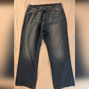 Lucky Brand Jeans Bootcut Zip Fly  Men's Waist 38" Blue Denim Cotton